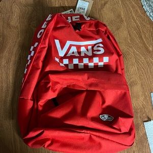 Red vans backpack